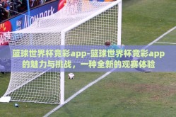 篮球世界杯竞彩app-篮球世界杯竞彩app的魅力与挑战，一种全新的观赛体验
