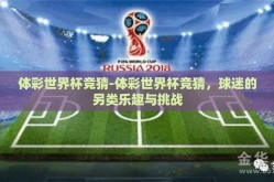 体彩世界杯竞猜-体彩世界杯竞猜，球迷的另类乐趣与挑战