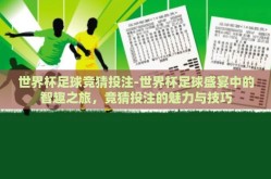 世界杯足球竞猜投注-世界杯足球盛宴中的智趣之旅，竞猜投注的魅力与技巧