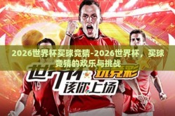 2026世界杯买球竞猜-2026世界杯，买球竞猜的欢乐与挑战