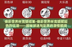 体彩世界杯竞猜结果-体彩世界杯竞猜掀起热烈狂潮——揭秘球迷与彩民的激情瞬间