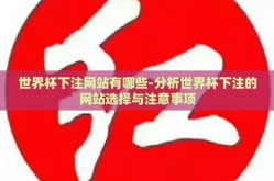 世界杯下注网站有哪些-分析世界杯下注的网站选择与注意事项