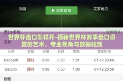 世界杯盘口怎样开-揭秘世界杯赛事盘口设置的艺术，专业视角与数据驱动