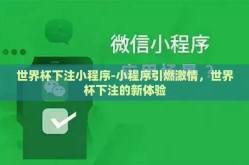 世界杯下注小程序-小程序引燃激情，世界杯下注的新体验