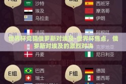 世界杯竞猜俄罗斯对埃及-世界杯焦点，俄罗斯对埃及的激烈对决