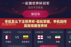 手机怎么下注世界杯-轻松掌握，手机如何高效观赛世界杯