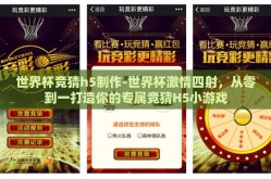 世界杯竞猜h5制作-世界杯激情四射，从零到一打造你的专属竞猜H5小游戏