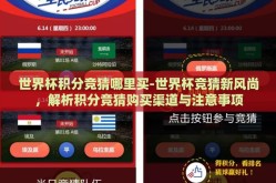 世界杯积分竞猜哪里买-世界杯竞猜新风尚，解析积分竞猜购买渠道与注意事项
