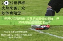 世界杯竞猜预测-探寻足球激情的奥秘，世界杯竞猜预测的艺术