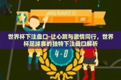 世界杯下注盘口-让心跳与激情同行，世界杯足球赛的独特下注盘口解析