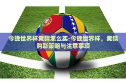 今晚世界杯竞猜怎么买-今晚世界杯，竞猜购彩策略与注意事项