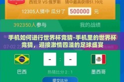 手机如何进行世界杯竞猜-手机里的世界杯竞猜，迎接激情四溢的足球盛宴