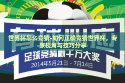 世界杯怎么竞猜-如何正确竞猜世界杯，专家视角与技巧分享