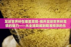 足球世界杯在哪里竞猜-揭开足球世界杯竞猜的魅力——从全球助威到精准预测的乐趣