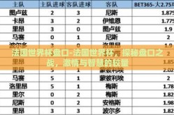 法国世界杯盘口-法国世界杯，探秘盘口之战，激情与智慧的较量