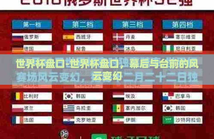 奥门搏彩世界杯盘口-奥门世界观赛,解密世界杯盘口背后的奥秘 奥门搏彩世界杯盘口-奥门世界观赛,解密世界杯盘口背后的奥秘
