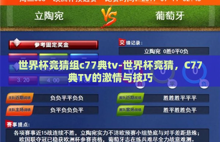 世界杯竞猜组c77典tv-世界杯竞猜,C77典TV的激情与技巧 世界杯竞猜组c77典tv-世界杯竞猜,C77典TV的激情与技巧