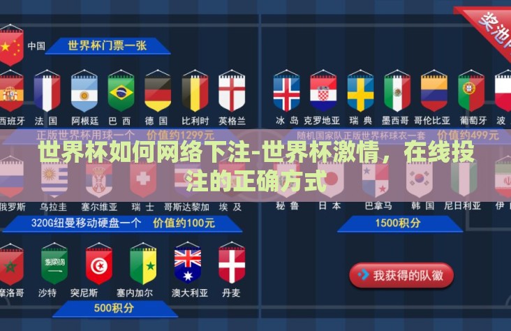世界杯如何网络下注-世界杯激情，在线投注的正确方式