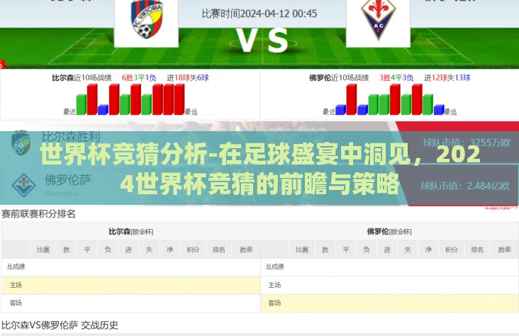 世界杯竞猜分析-在足球盛宴中洞见,2024世界杯竞猜的前瞻与策略 世界杯竞猜分析-在足球盛宴中洞见,2024世界杯竞猜的前瞻与策略