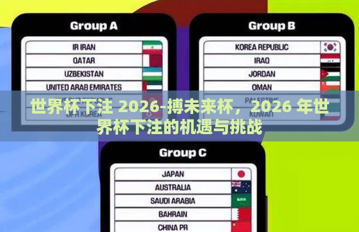 世界杯下注 2026-搏未来杯，2026 年世界杯下注的机遇与挑战