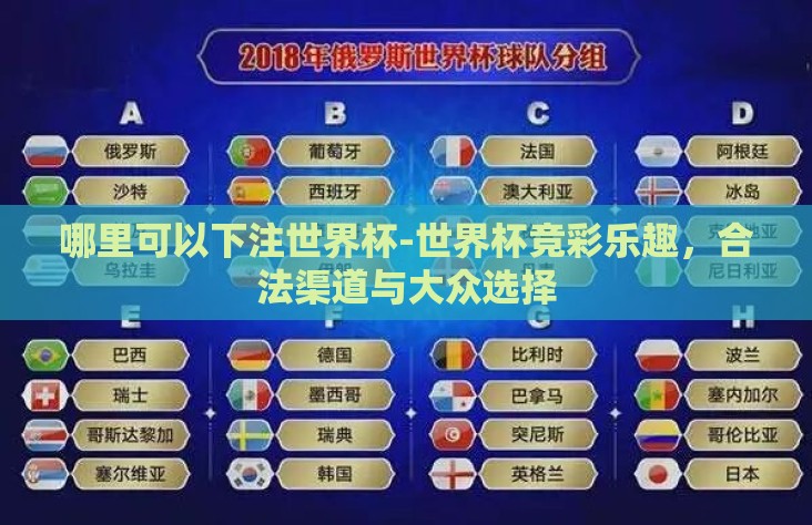 哪里可以下注世界杯-世界杯竞彩乐趣,合法渠道与大众选择 哪里可以下注世界杯-世界杯竞彩乐趣,合法渠道与大众选择