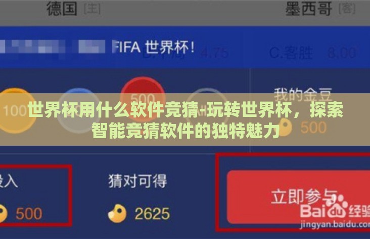 世界杯用什么软件竞猜-玩转世界杯，探索智能竞猜软件的独特魅力
