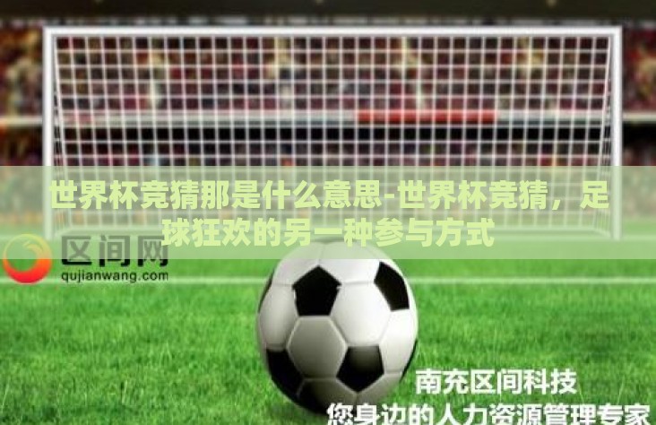 世界杯竞猜那是什么意思-世界杯竞猜，足球狂欢的另一种参与方式