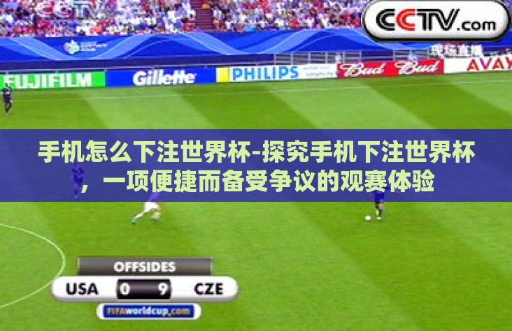 手机怎么下注世界杯-探究手机下注世界杯，一项便捷而备受争议的观赛体验
