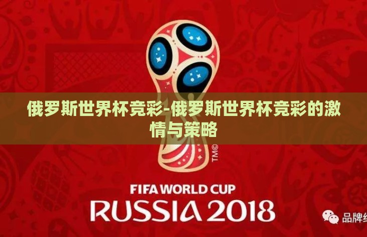 俄罗斯世界杯竞彩-俄罗斯世界杯竞彩的激情与策略